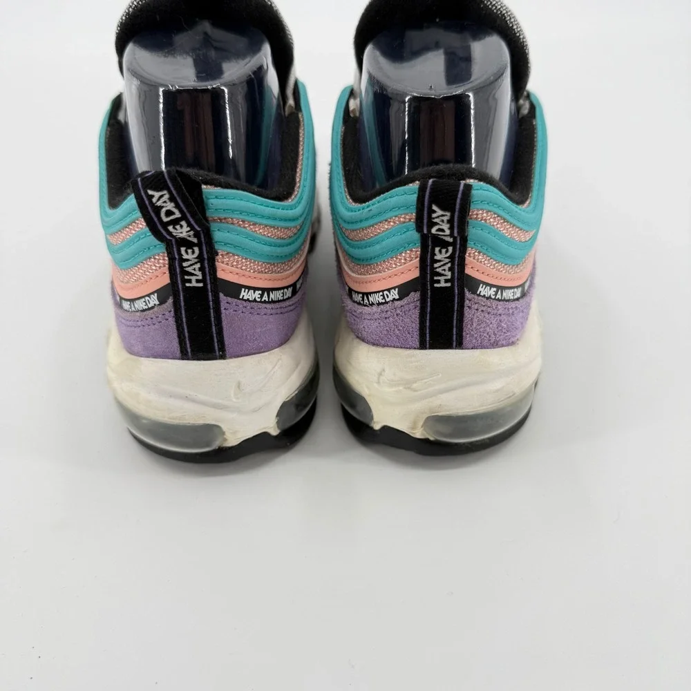 Nike Air Max‎ 97 Have A Nike Day Women 7.5/ 6Y Purple Coral 923288-500 Suede